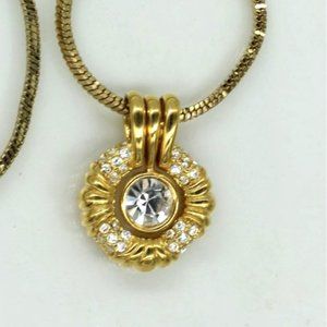 NOLAN MILLER 3 necklaces diamond solitaire, enhancer, double serpentine chain